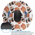 thumbnail image 4 of Disketp Sushi Roll Small Mouse Pad 7.9x7.9 Inches,Washable Round Mousepad For Office Laptop Computer,Non-Slip Rubber Base Mouse Pads For Wireless Mouse, 4 of 9