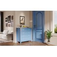 thumbnail image 4 of 4 Drawers Dresser for Bedroom, Light Blue Storage Chest, Small Dresser with Drawers Storage, 37.7" Large Night stand for Living Room, Hallway, 4 of 16