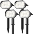 thumbnail image 1 of Focos solares Brightown 58 LED con encendido/apagado automático IP67, 4 unidades, 1 of 9