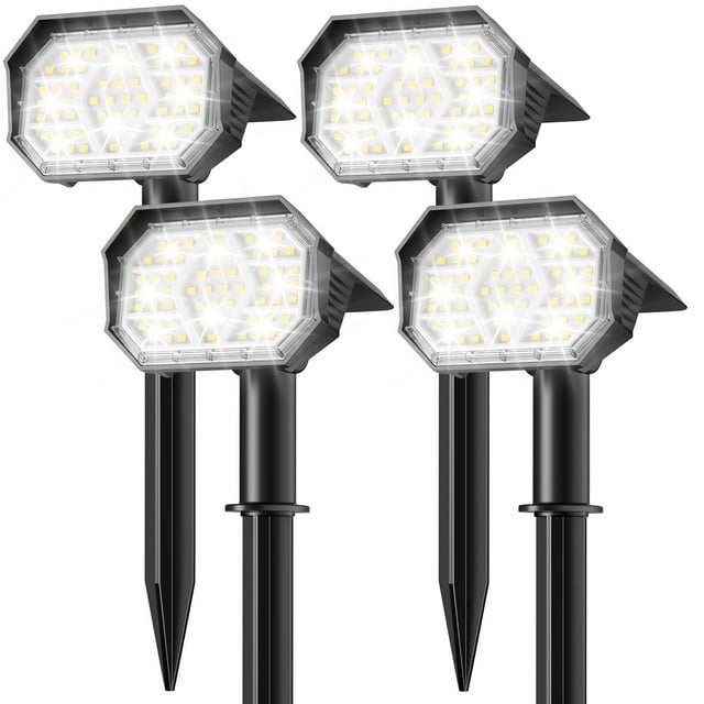 Focos solares Brightown 58 LED con encendido/apagado automático IP67, 4 unidades