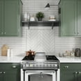 thumbnail image 6 of Silken 2.56 in. x 15.75 in. Glossy White Ceramic Subway Wall and Floor Tile (10.76 sq. ft./case) (38-pack), 6 of 7