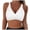 White, variant on Women's Bikini Swimsuit Push-Up Padded Cross Back Halter Top High Cut Bikini Top for Beach Vacation Pool, Hot Pink L