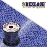 Pepperell Rexlace Britelace Holographic Plastic Lacing - 50 yards, Blue Holographic