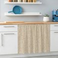 thumbnail image 6 of Beige Faded Stripes Cabinet Curtains 10" W x 11" L, Vintage Abstract Art Minimalist Dots Lines Under-Desk Privacy Dust Proof Drape Dishwasher Curtain Sink Skirt for Kitchen Closet Bathroom Laundry, 6 of 9