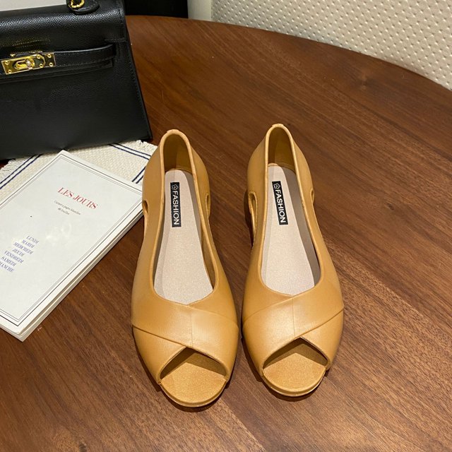 Adecuado para múltiples escenarios, sandalias de verano para mujer, sandalias de moda con tacón grueso y punta abierta, zapatos planos informales sin cordones