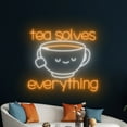 thumbnail image 5 of Handmadetneonsign Tea Solves Everything Neon Sign, Tea Cup Wall Art Decor, Drink Shop Wall Decor, 5 of 5