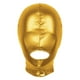thumbnail image 3 of Máscara facial de látex para hombre y mujer, kit de disfraz de Cosplay, casco metálico brillante con orificio para la boca abierta, máscara facial completa para juego de rol para adultos, 3 of 5