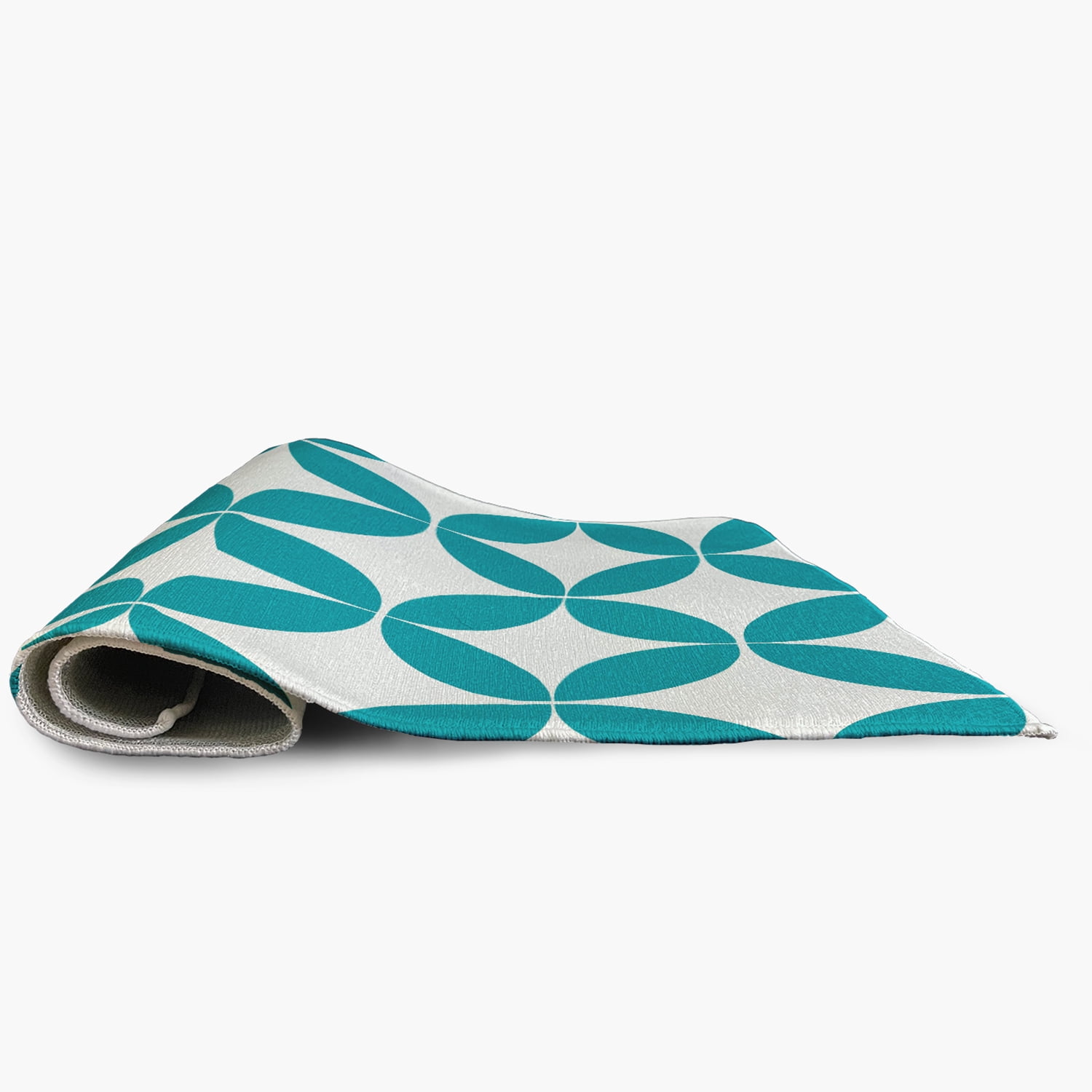 Simply Daisy 2' x 3' Explorer Blue Eye Opener Spring Chenille Indoor/Outdoor Rug
