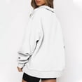 thumbnail image 6 of Dyegold Womens Oversized Half Zip Pullover Long Sleeve Sweatshirt Quarter Zip Trendy Hoodie Ouffits Teen Girls Fall Clothes, 6 of 6