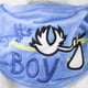 thumbnail image 3 of Oso De Peluche Con Playera Azul It S A Boy Con Cigüeña, 3 of 5