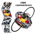 thumbnail image 5 of Holuxer Lunch Bags for Women, Insulated Lunch Box for Work, Large Leakproof Cooler Purse with Side Pockets & Removable Shoulder Strap Women's Lunch Tote Bag for Picnic Beach Cute Lunchbox Bag, Floral, 5 of 7