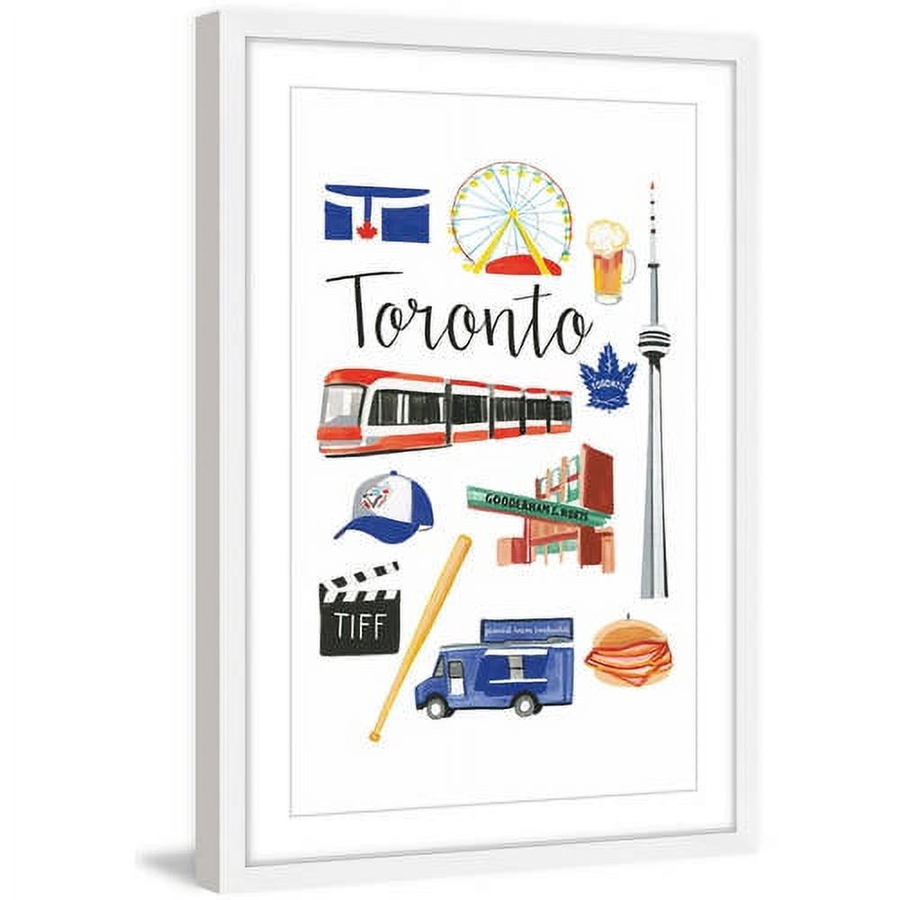 Marmont Hill "Travel Toronto" by Molly Rosner Framed Painting Print