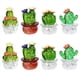 thumbnail image 1 of 8 Piezas de Adornos Interiores para Automóviles, Figuras Artísticas de Cactus, Decoración del Hogar, Adornos de Cactus de Plantas en Miniatura para Manualidades de Escritorio A, 1 of 5