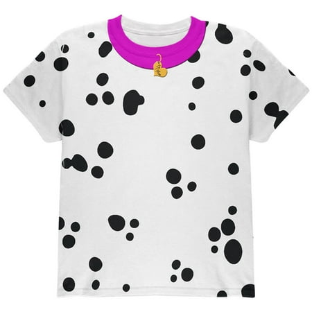 Halloween Dog Dalmatian Costume Pink Collar Be Mine All Over Youth T Shirt