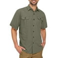 thumbnail image 3 of GENTS BLISS Short Sleeve Men Shirts Hiking Button Down Shirts for Men Quick Dry Fishing Men Shirts with Pocket, 3 of 7