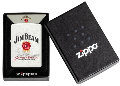 Zippo Lighter - Customized Engraved Message on Windproof Jim Beam 46306