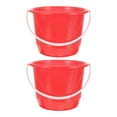 thumbnail image 1 of 2 cubos de agua de plástico con asa, para limpieza, lavado de coches, jardinería, cuidado de mascotas, detallado de coches y baño, 1 of 7