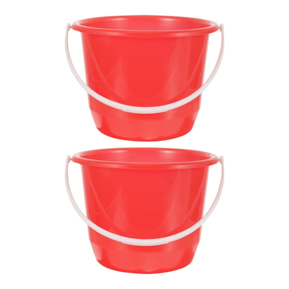 2 cubos de agua de plástico con asa, cubo de limpieza, cubo para lavar autos, cubos de agua para jardinería, cuidado de mascotas, detalles de automóviles, baño