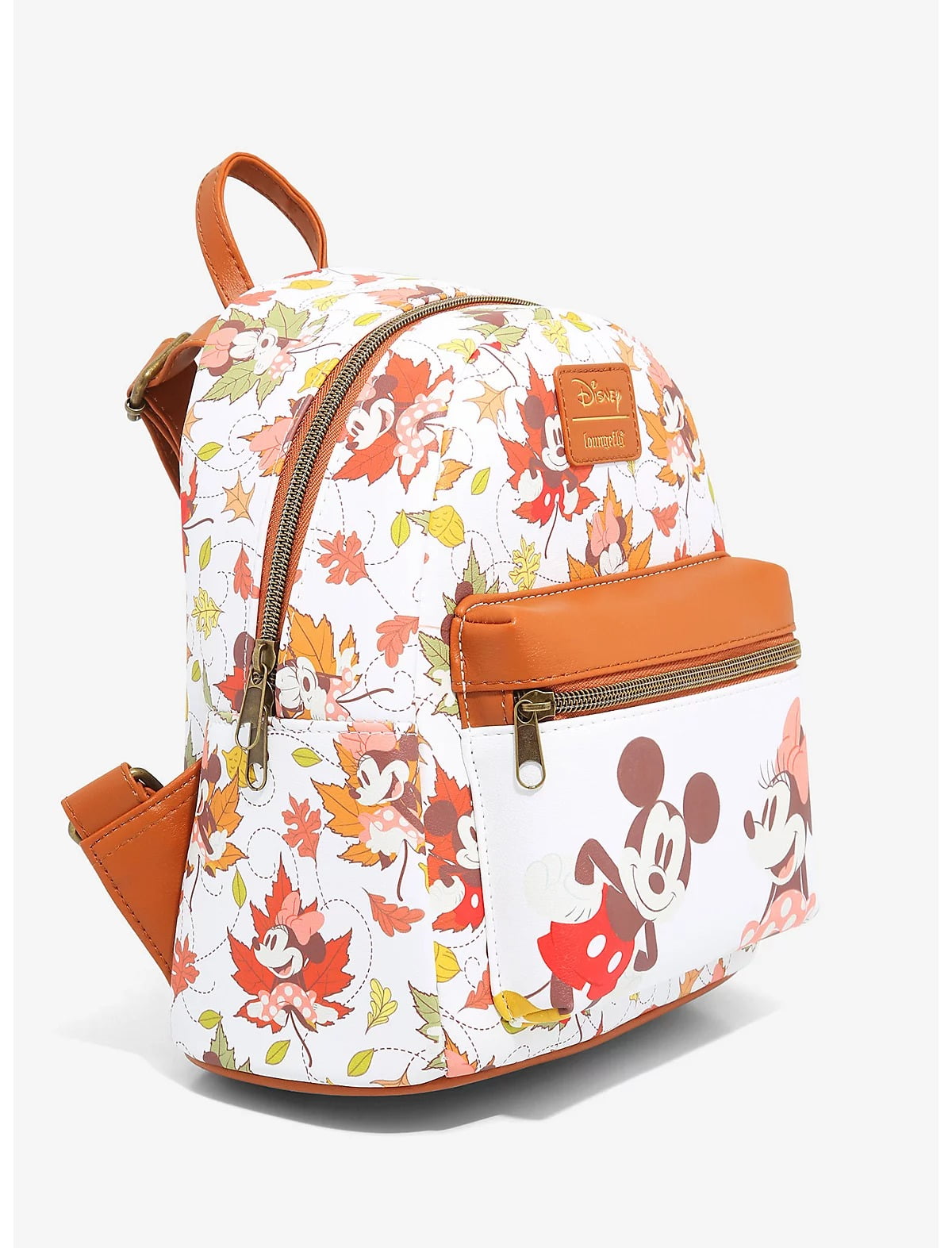 Box Lunch Exclusive Mickey Mouse Minnie Mouse Fall Leaves Mini