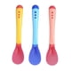 thumbnail image 3 of Juego de cucharas de plástico para bebés pequeños, utensilios para niños pequeños, herramienta de alimentación infantil, vajilla sensible al calor, gran oferta, 3 piezas, 3 of 4
