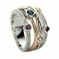 thumbnail image 2 of K-KED Elegant Women 925 Silver Wedding Cubic Zirconia Rings Delicate Jewelry Gift Size 6-10-#4-9, 2 of 6