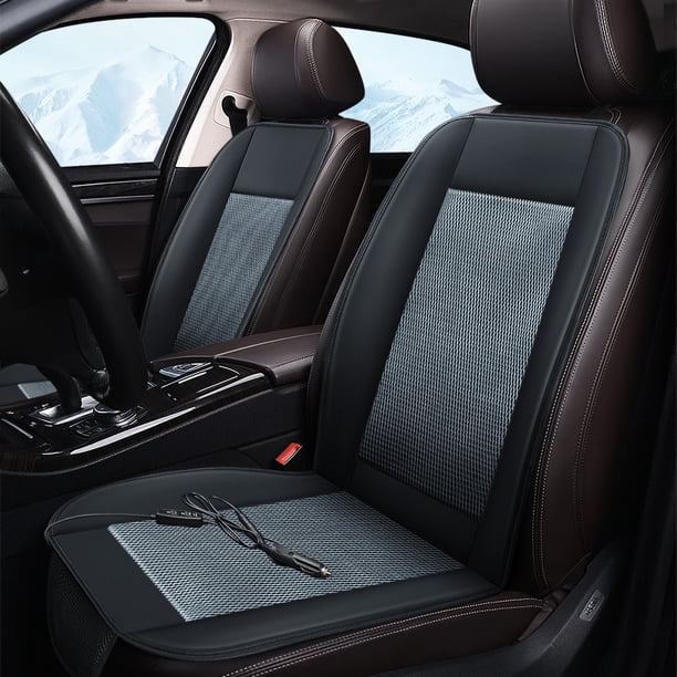 Ganfancp Verano Coche Soplado Ventilador Cojín Ventilación y Frío Cojín Malla Transpirable Cojín Vehículo 12V Ventilador de Alta Potencia Disipación de Calor Cojín Ofertas Del Día 1X Cojín de Asiento
