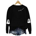 thumbnail image 7 of NMMUED Plus Size Halloween Shirt, Fall Tops for Women 2025, Halloween Long Sleeve Shirt, Cute Sweatshirts, Halloween Womens Clothing, Oversized Crewneck Sweatshirt Women, Black S, 7 of 7