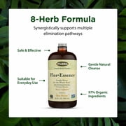 Flora Flor Essence Liquid Tea Blend 32fl oz LARGE - Gentle Detox Cleanse with Burdock Root, Slippery Elm, Kelp, Thistle - Organic Ingredients