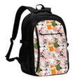 thumbnail image 1 of Disketp Cartoon Halloween Mochila de Viaje Estampada para Laptop con Puerto de Carga USB, Mochila Impermeable para Computadora – Regalo para Hombres y Mujeres, 1 of 7