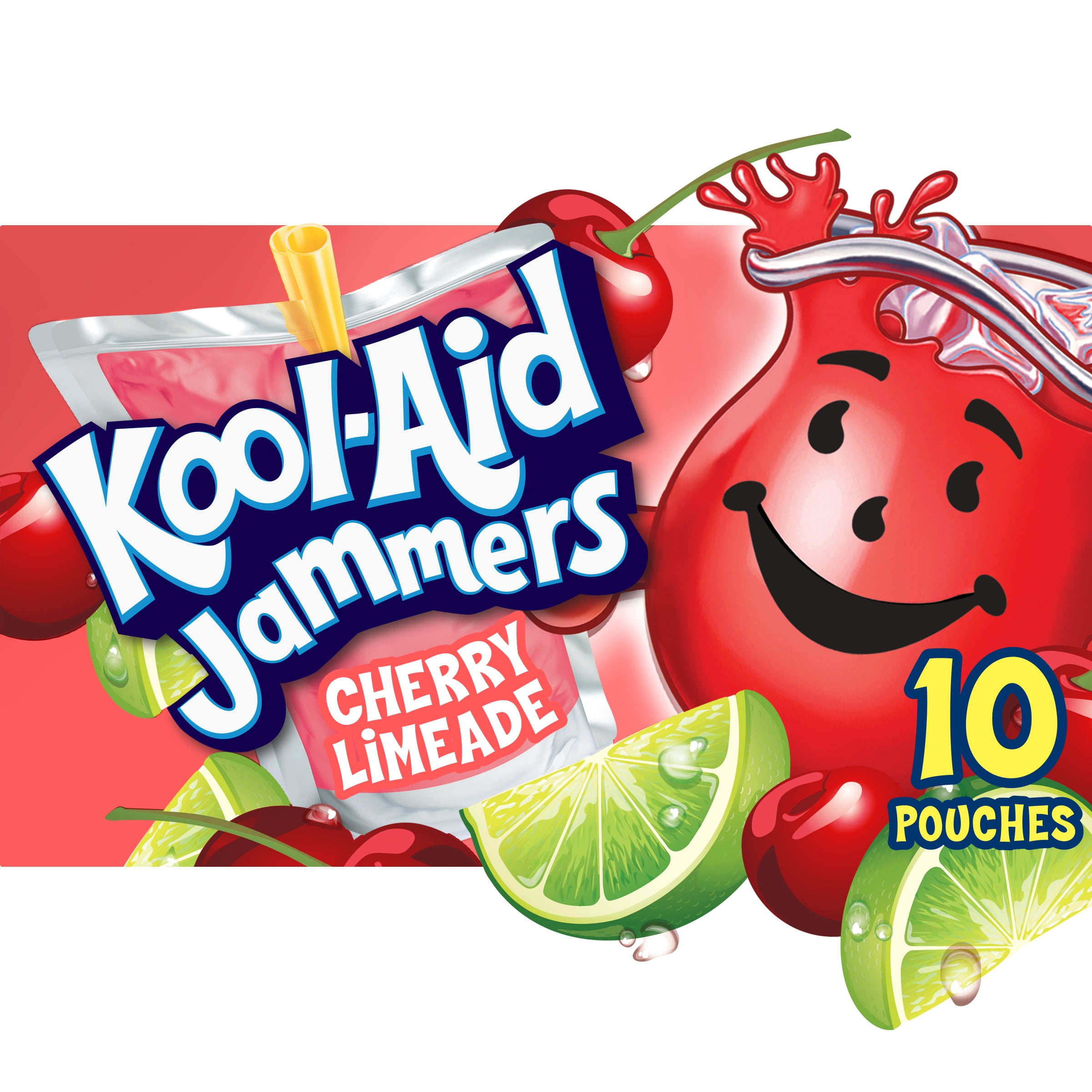 KoolAid Jammers Cherry Limeade Naturally Flavored Soft Drink, 10 ct