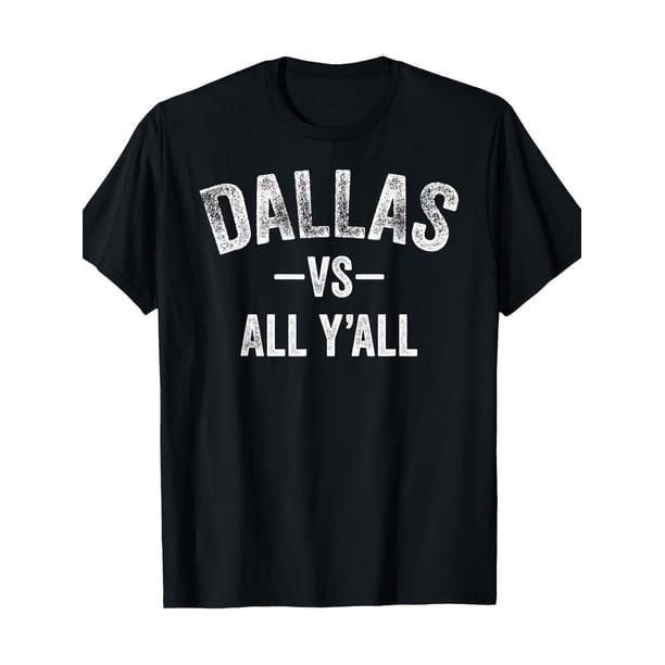 Tendencias deportivas para hombres y mujeres: camisetas Dallas vs. All of you (220 g) para adultos, hombres, mujeres, adolescentes, jóvenes