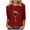 Wine, variant on QQAMB Christmas Shirts for Women Sparkly Rhinestone Wine Glass Graphic T-shirt Loose Casual 3/4 Sleeve Holiday Tops Black M