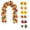 A, variant on Artificial Fall Maple Leaf Garland, Autumn Harvest Foliage Vine, Decorative Garland for Thanksgiving Halloween Mantel Table Centerpiece Wall Door Stair Indoor Outdoor Home Holiday Decorations
