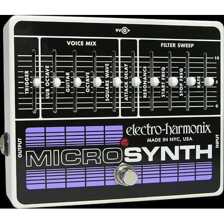 Electro Harmonix Microsynth Analog Guitar Synthesizer Pedal w/ Power Supply Part Number: (Best Guitar Synthesizer Pedal)