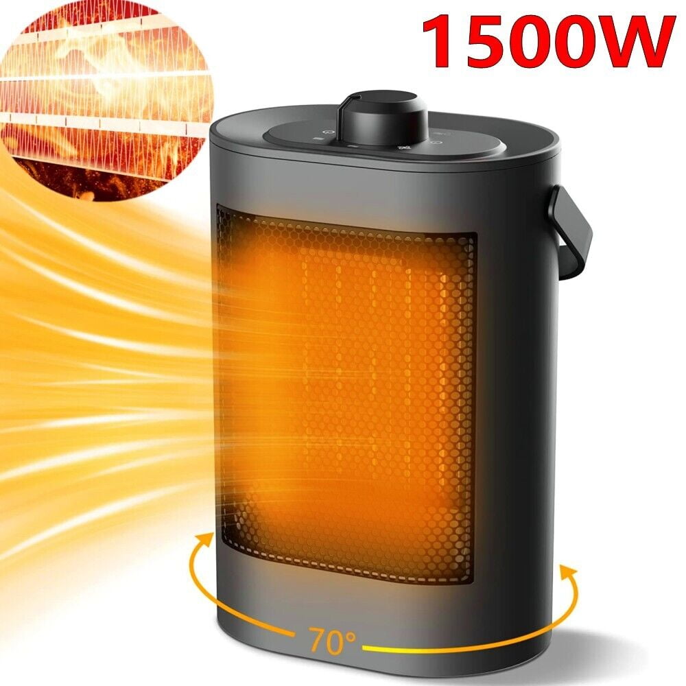 Uervoton Portable Electric Space Heater,Desktop Electric Heater 1500W