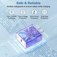 thumbnail image 6 of USB C Block, 2 Pack PD 20W Type C Charger Block with 10FT USB C to C Charging Cable,Type C Charger Fast Charging USB C Wall Charger Adapter Plug Type C Brick Cube Compatible for iPhone,Samsung,Purple, 6 of 7