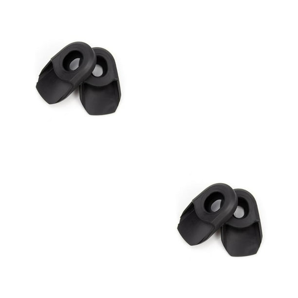 Greeniant VIARON Pack de 2 protectores de brazo de manivela de bicicleta, gorra de silicona para ciclismo, cubierta elástica, botas de Negro 2piezas
