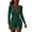 hwj# Green126, variant on Huowey Women'S Sequin Mini Dresses Slim Fit V-Neck Fringed Long Sleeve Glitter Shiny Sparkling Cold Shoulder Bodycon Dress Party Club A Line Skater Dresses,Black,XXL