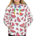 thumbnail image 3 of KLL Watermelon for Womens Pullover Hoodie with Pocket Hooded Long Sleeve Shirts Sweatshirt for Women-Small, 3 of 7
