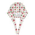 thumbnail image 3 of Kdxio Strawberry Pattern Turban Hat for Women Men Comfortable Adjustable Cleaning Working Cap with Sweatband, 3 of 8