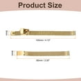 thumbnail image 2 of Uxcell Stainless Steel Mesh Watch Band 8mm Quick Release Adjustable Metal Replacement Watch Strap for Men Women, Gold, 2 of 7