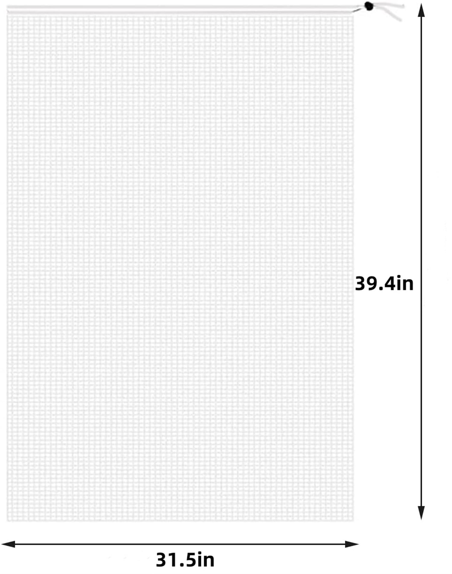 4 Pack Insect Bird Barrier Mesh,Potted Fruit Protectors Cover,39.4"X31.5" Netting Garden Plant Barrier Bag with Drawstring for Fruit Tree,Blueberry,Bush,Tomato,Flowers