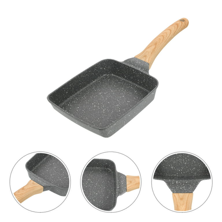 Multi-purpose Frying Pan Kitchen Non-stick Pan Medical Stone Skillet with  Handle