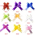 thumbnail image 2 of Yuarrent Guirnalda de coche de boda DIY, lazos de Organza, cinta de regalo, flor de mano, 10 Uds. Kits de decoración para fiestas Rosado, 2 of 6