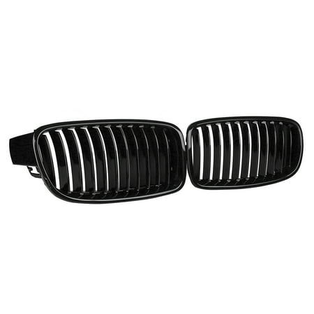 - Pair Front Kidney Grille Grill Gloss Black For BMW F30 F31 F35 320i 328i 335i 3 Series 2012-2017