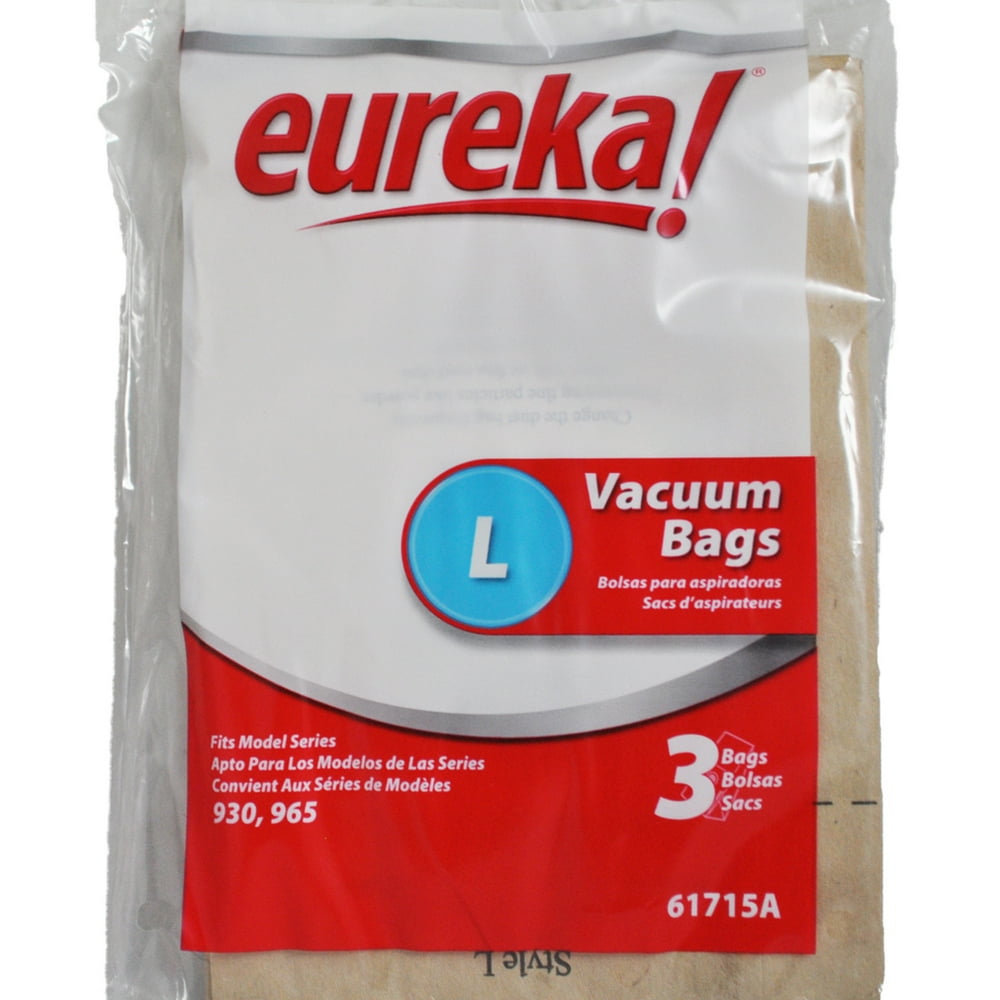 Eureka Style L Canister Vacuum Cleaner Bags, Fits Eureka Vacuum Series