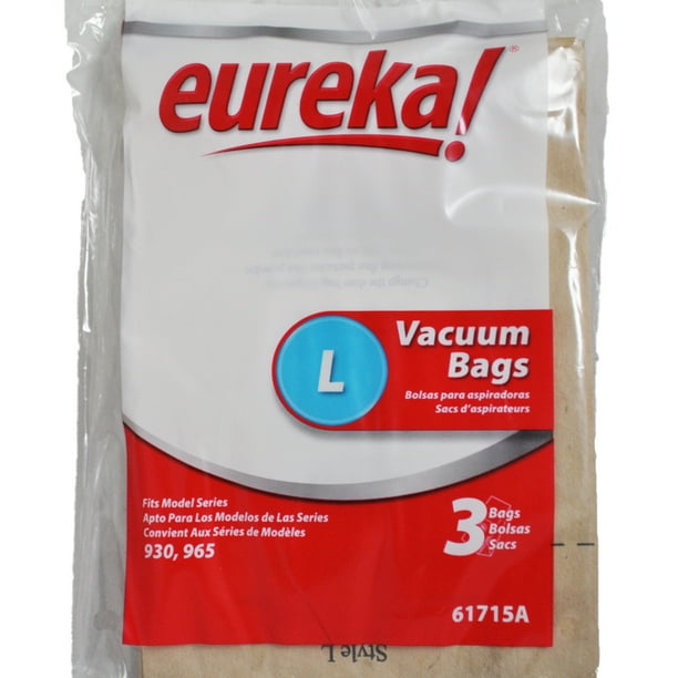 Eureka Style L Canister Vacuum Cleaner Bags, Fits Eureka Vacuum Series