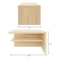 thumbnail image 4 of Nexera Camden Extension Nightstands Set of 2, Natural Blonde Oak, 4 of 4