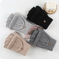 thumbnail image 5 of Women's Gloves Mittens Knitted Gloves Thickened And Velvet Screen Cycling Cold Proof Plush Couple'S Warm Woolen Gloves, Women's Accessories Gloves Mittens, 5 of 5