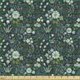thumbnail image 2 of Ambesonne Garden Art Fabric by the Yard Upholstery, Reviving Nature Theme, 1 Yard, Multicolor, 2 of 5